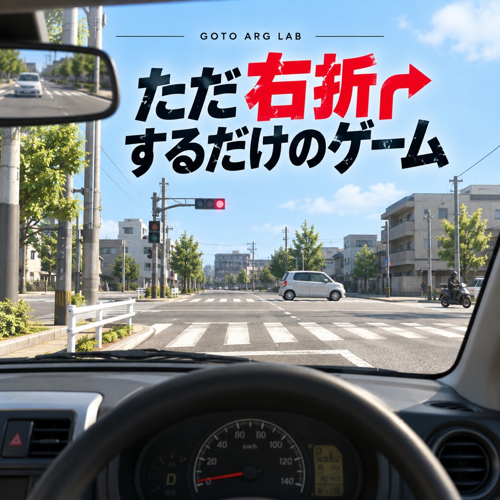 ただ右折するだけのゲーム｜3D運転バカゲー