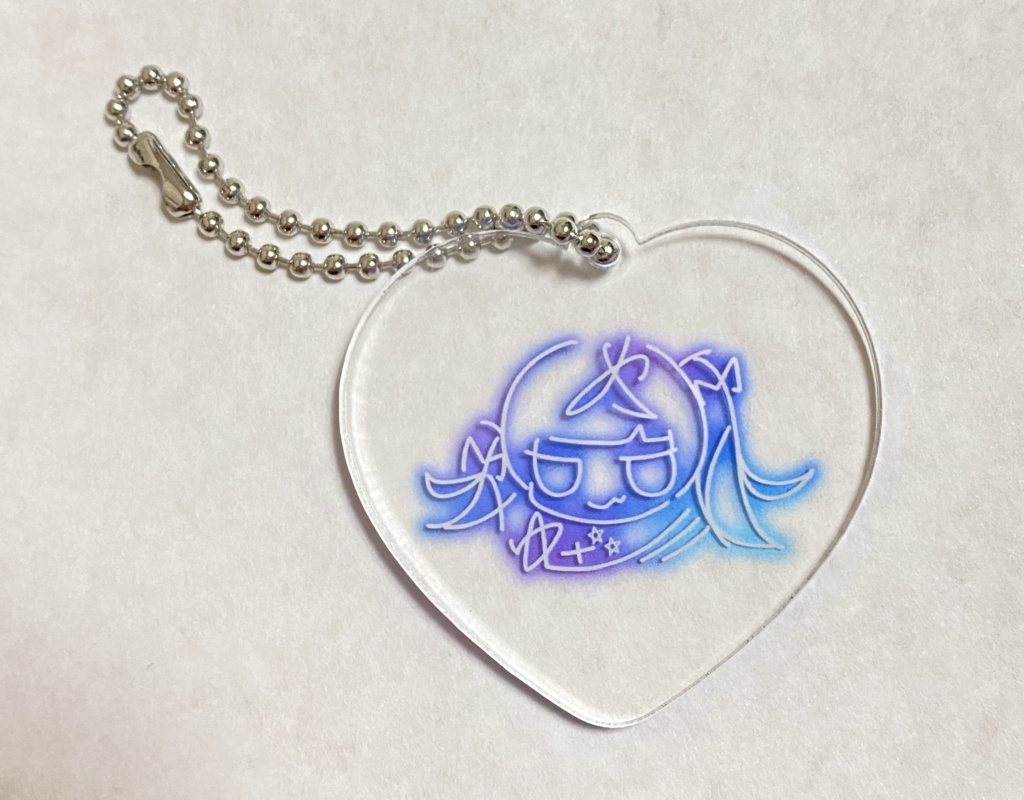 サイン•ハート:アクリルキーホルダー