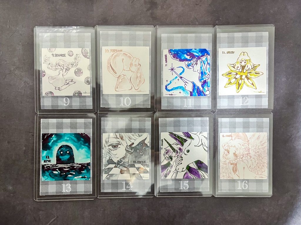 インクトーバーミニ原画1〜16