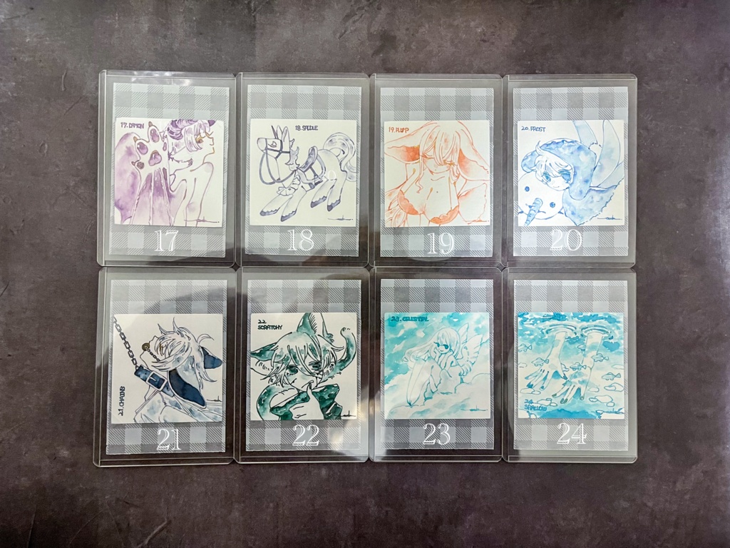 インクトーバーミニ原画17〜31