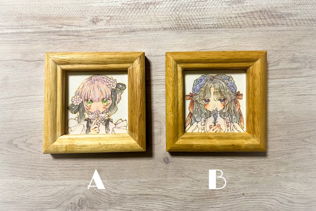 お花のミニ原画