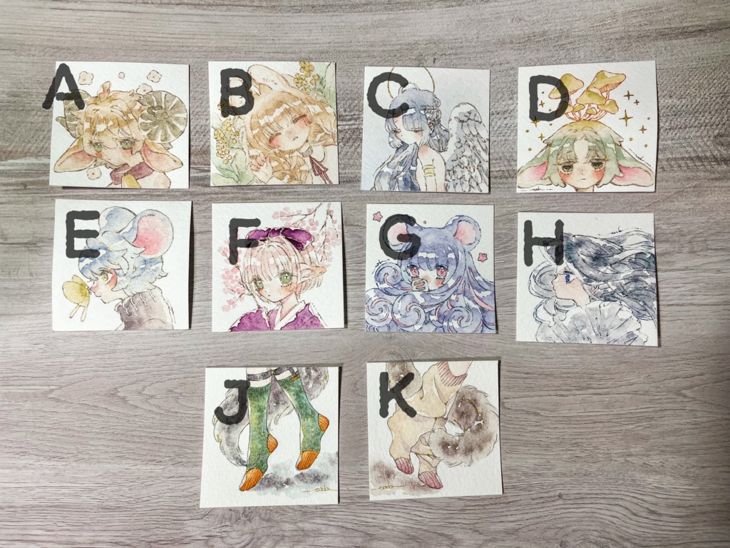 ミニ原画サイズ ドローイング