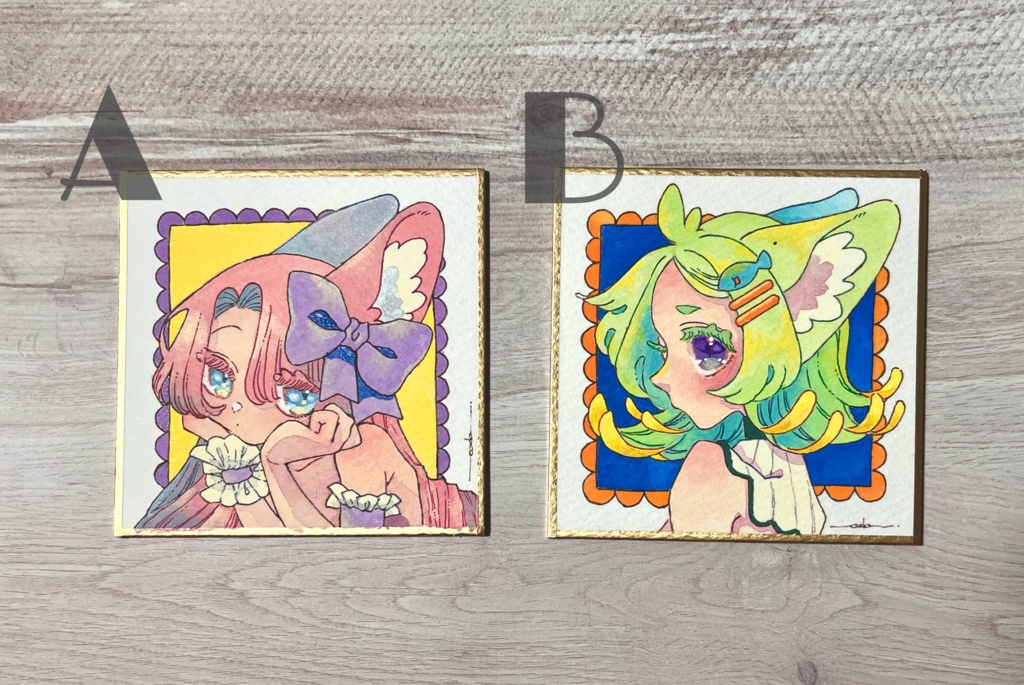 豆色紙原画