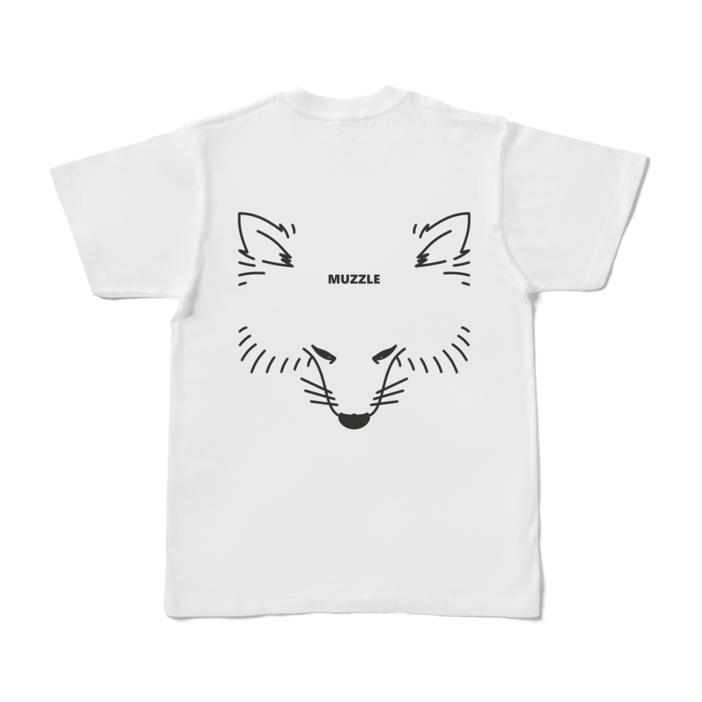 White dog Muzzle collection(まずるTシャツ)