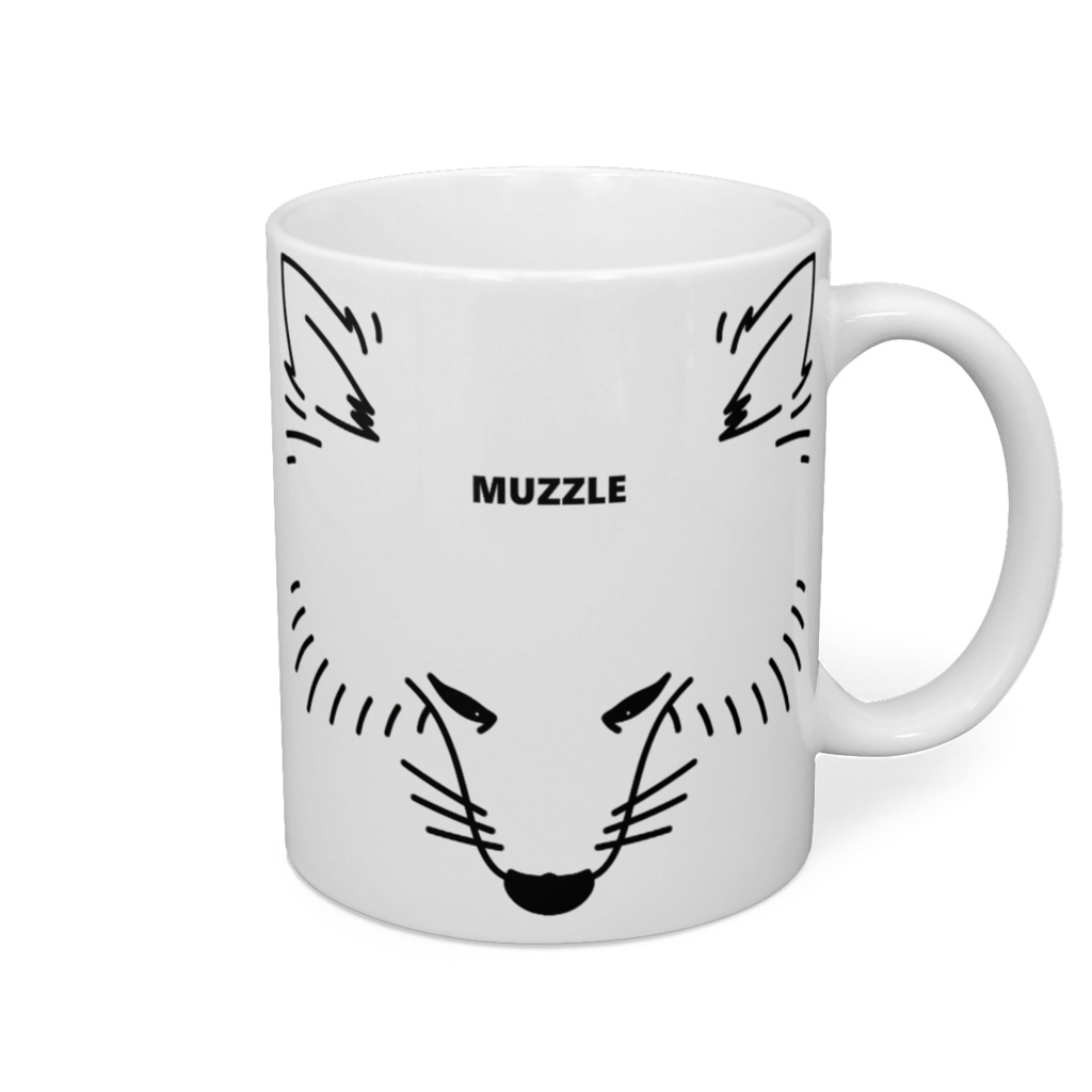  White dog Muzzle collection（まずるマグカップ）