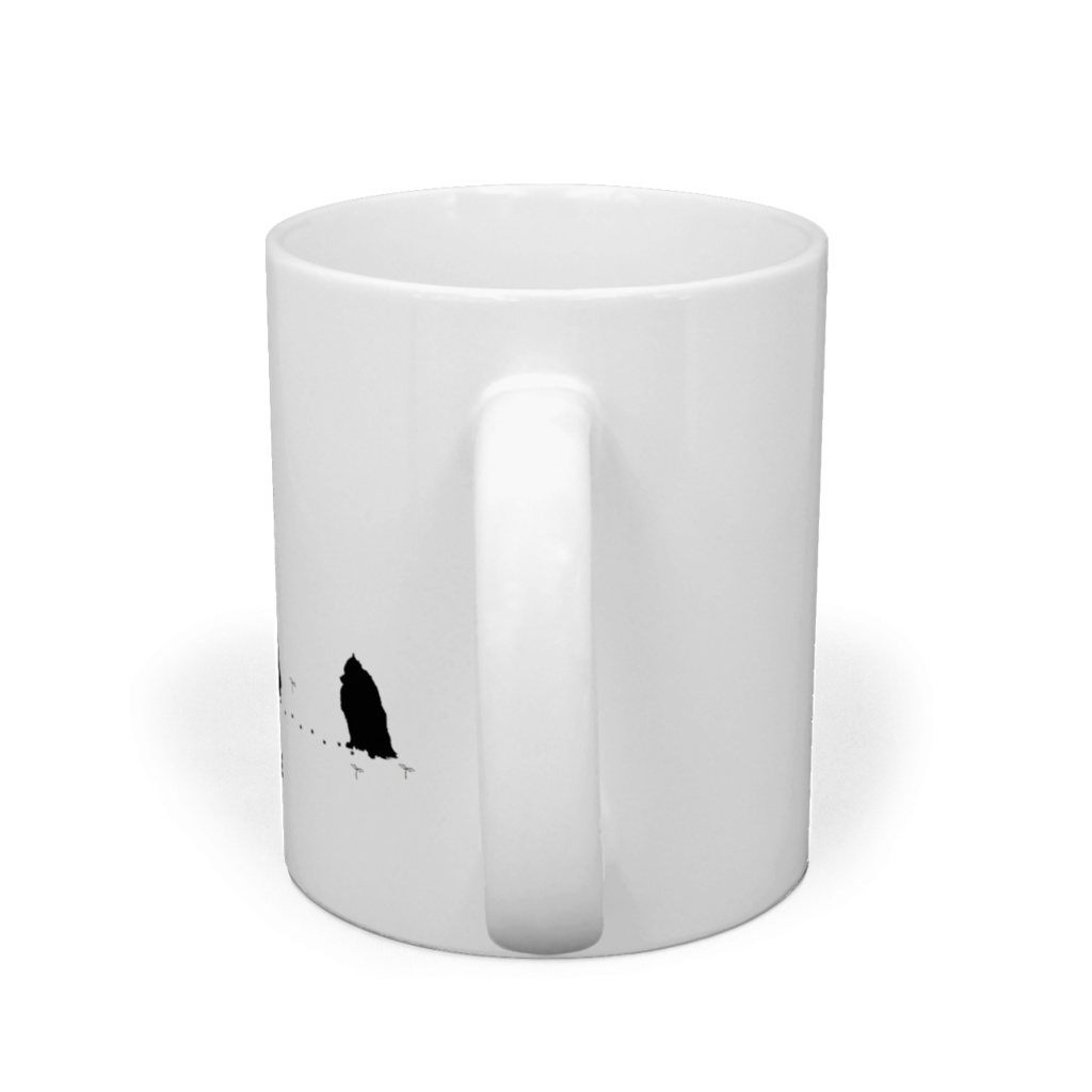 White dog Silhouette collection(犬の姿マグカップ)