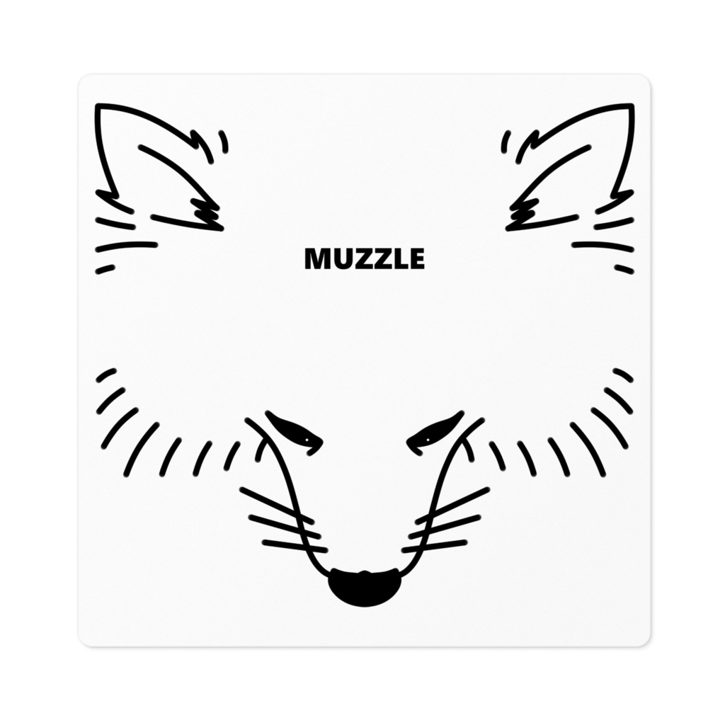  White dog Muzzle collection（まずるステッカー）