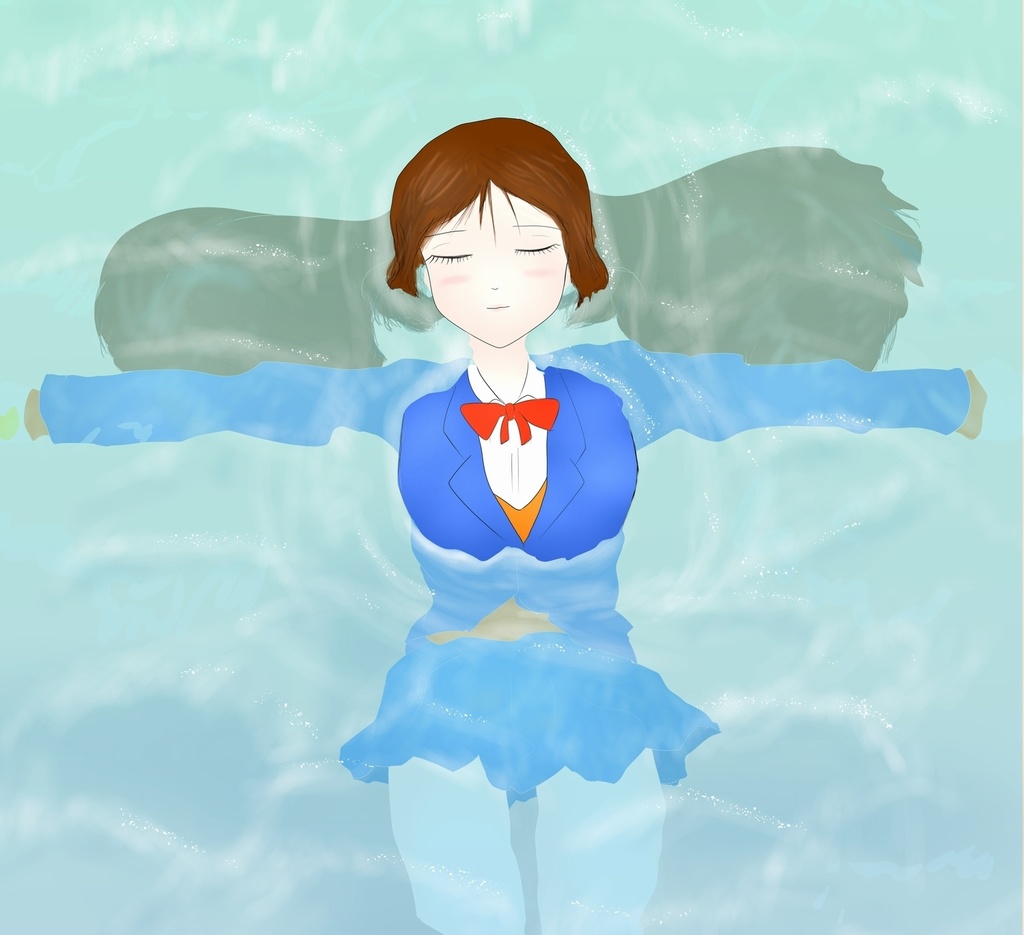 海に浮かぶ女子高生 スクラップエクスプレスより Shuji Mitani Booth