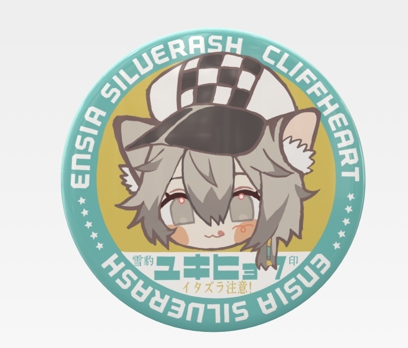 クリフハート　レトロ缶バッジ