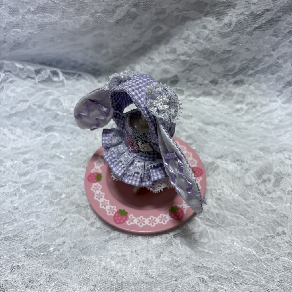 ꪆৎうさみみぼうしとお花のワンピースꪆৎ