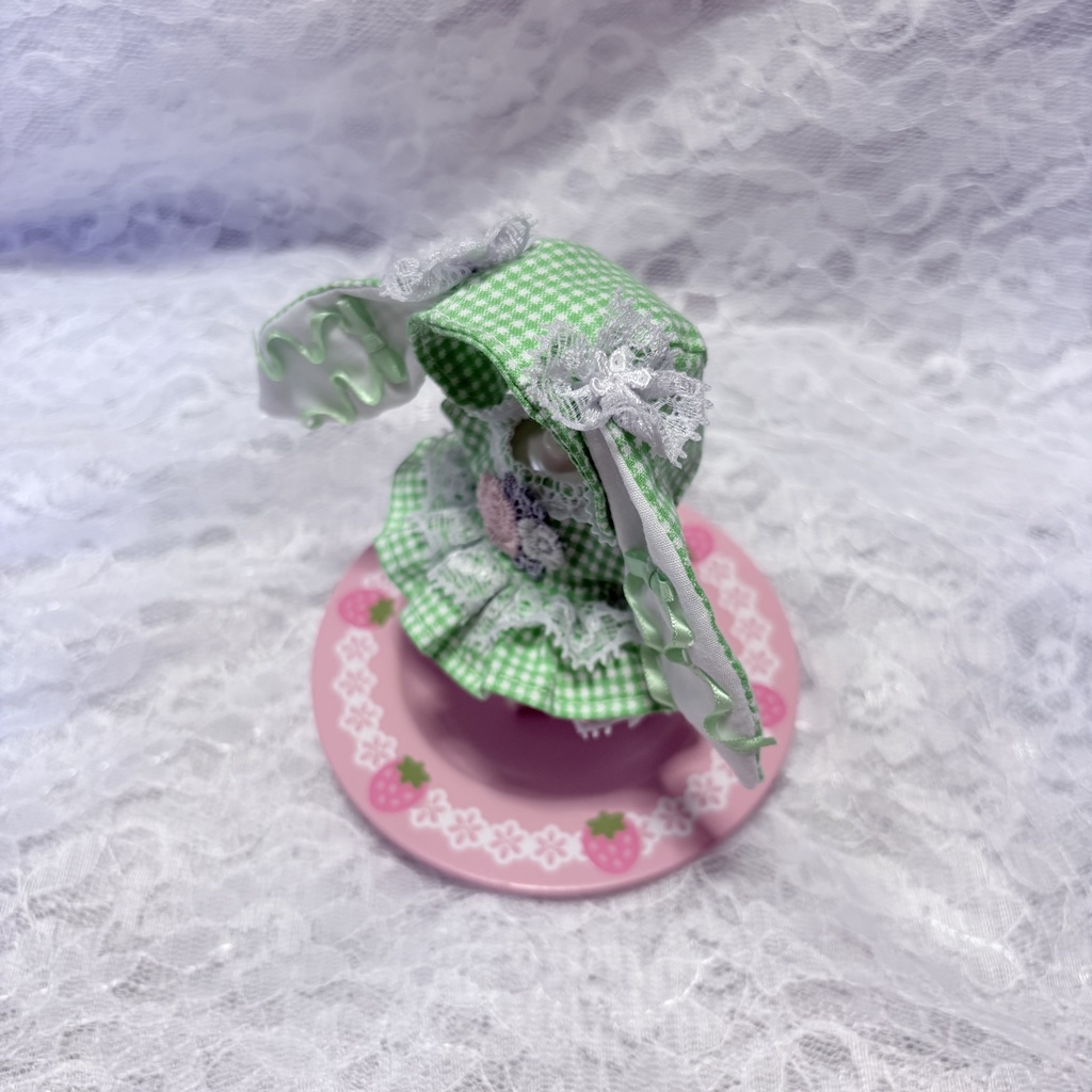 ꪆৎうさみみぼうしとお花のワンピースꪆৎ