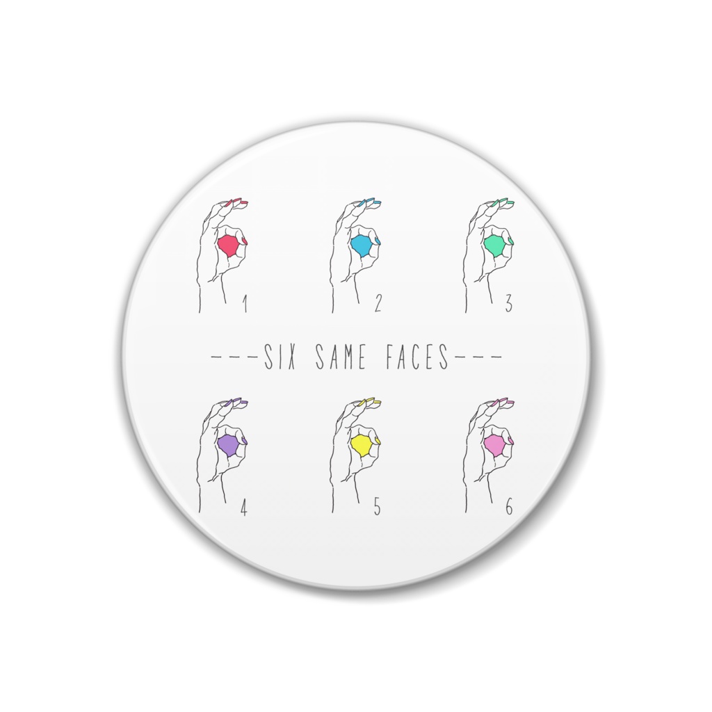 【SIX SAME FACES】缶バッジ