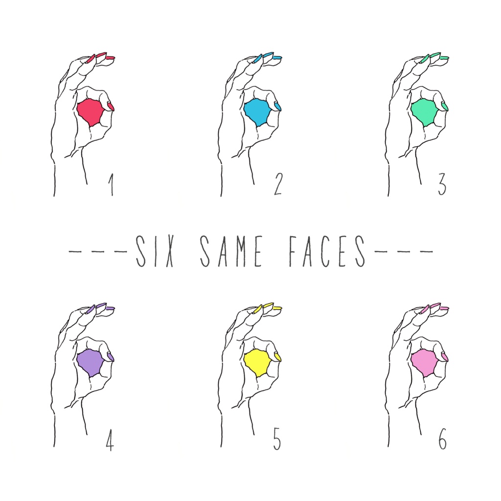 【SIX SAME FACES】トートバッグ