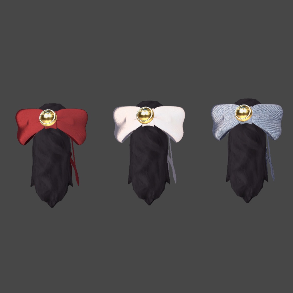 ふわふわりぼんのねこしっぽ