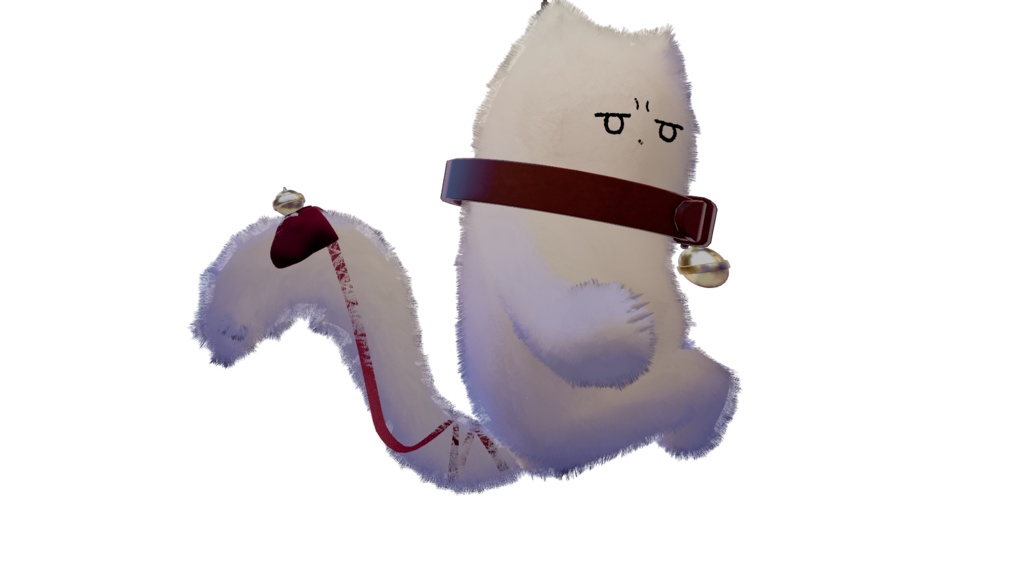 ふわふわりぼんのねこしっぽ