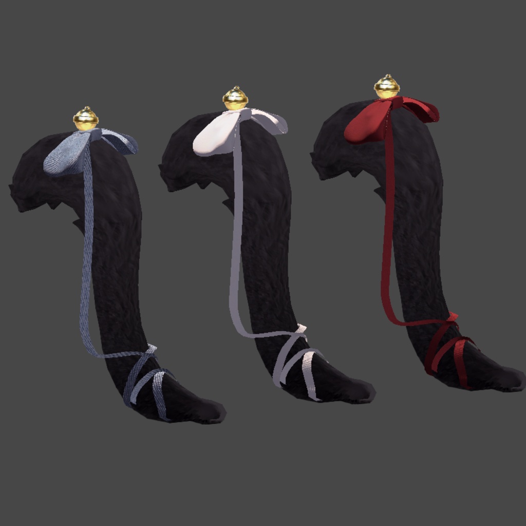 ふわふわりぼんのねこしっぽ