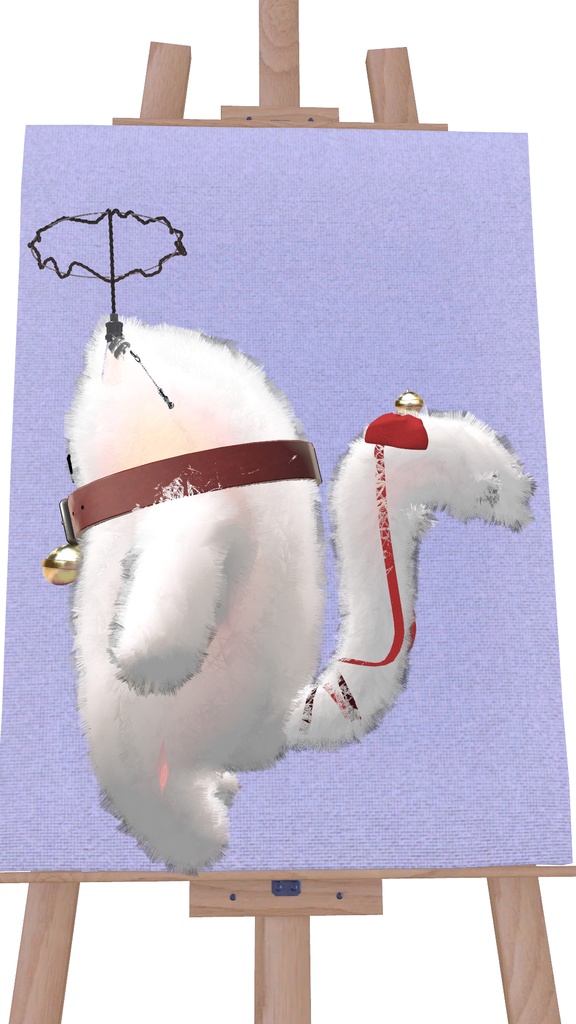 ふわふわりぼんのねこしっぽ
