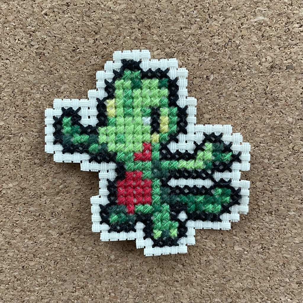 ポケモン　キモリ　ドット　8bit 刺繍