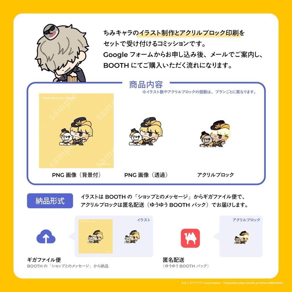 【イラスト+アクブロ】ちみころアクブロCommission