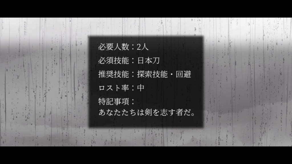 【CoC6版シナリオ】剣々樂々【SPLL:E197614】