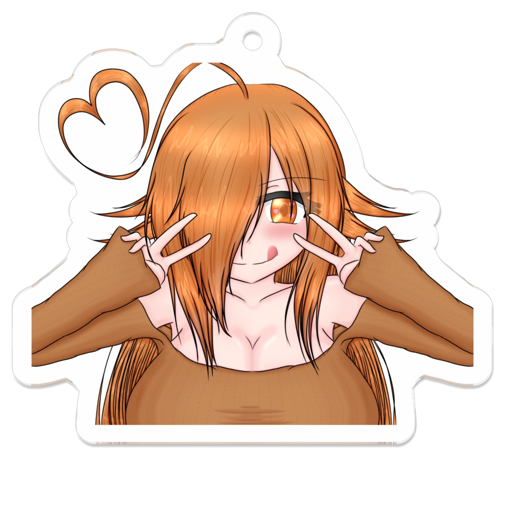 ルチア ダブルピース アクキー