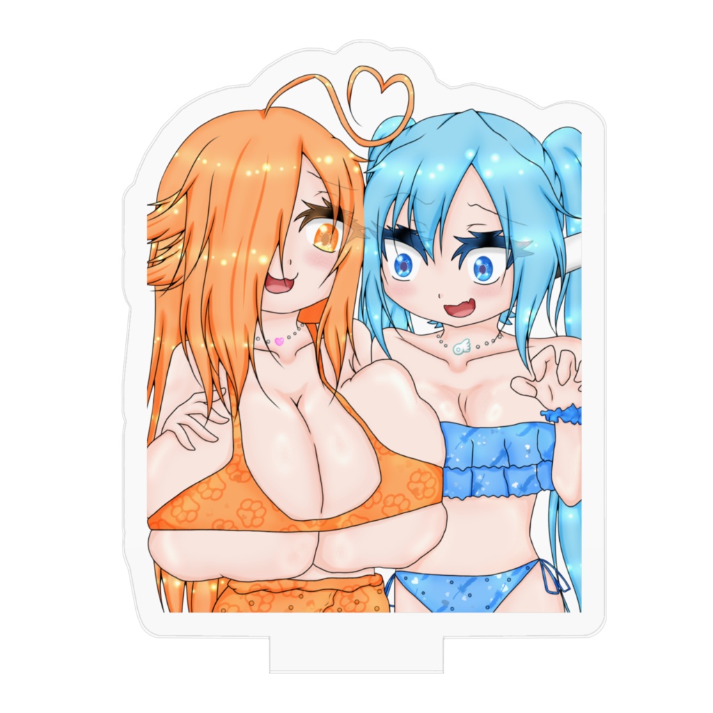 うちの子『ルチア』そらのおとしもの『ニンフ』水着 アクリルフィギュア