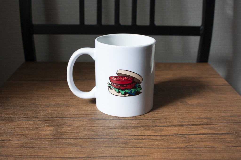 「STRAWBERRY BOWL」「HAMBURGER」マグカップ