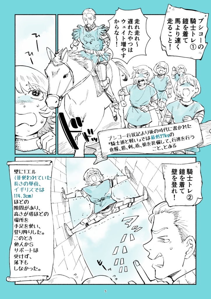 中世ヨーロッパの騎士のトレーニング