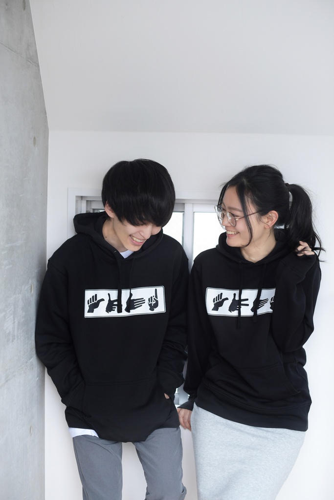 ” sign language” design parka