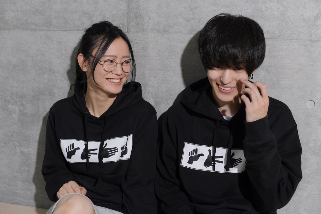 ” sign language” design parka