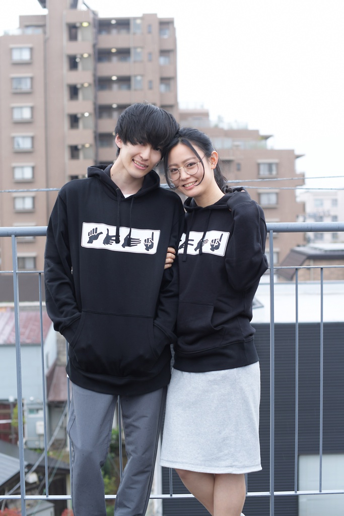 ” sign language” design parka