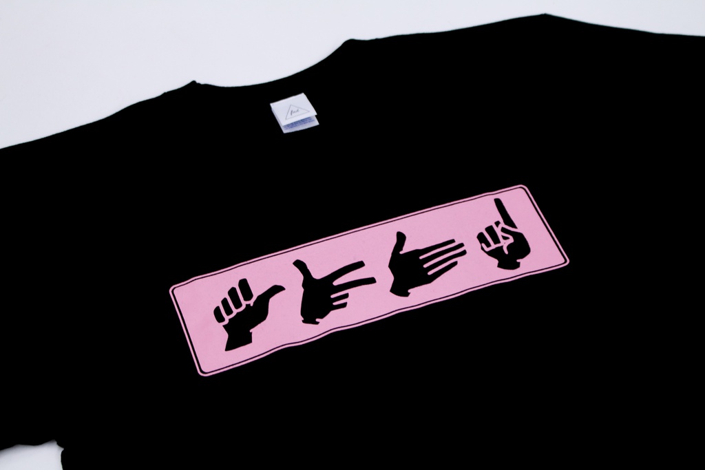 ” sign language”  design T-shirt