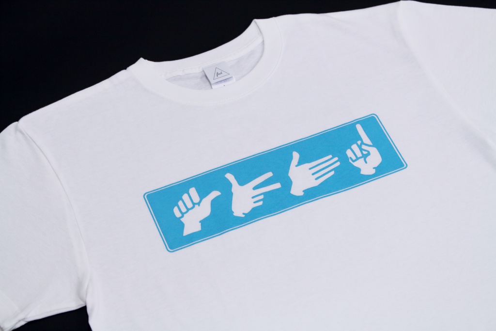 ” sign language”  design T-shirt