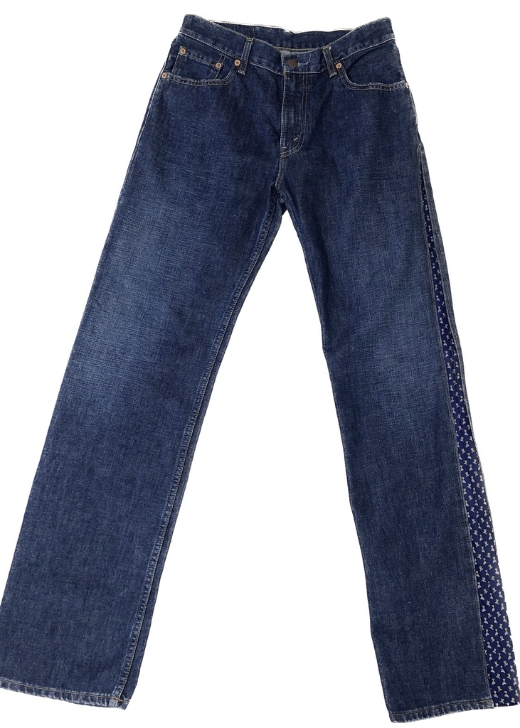Vintage tie line flare denim(mini-cars)