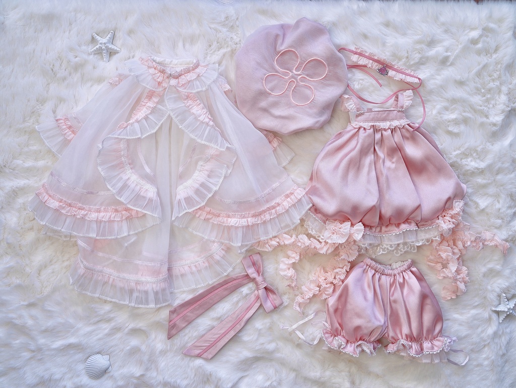 【1/4サイズ】  漂う夢のクラゲ Jelly Dreams ドール服セット