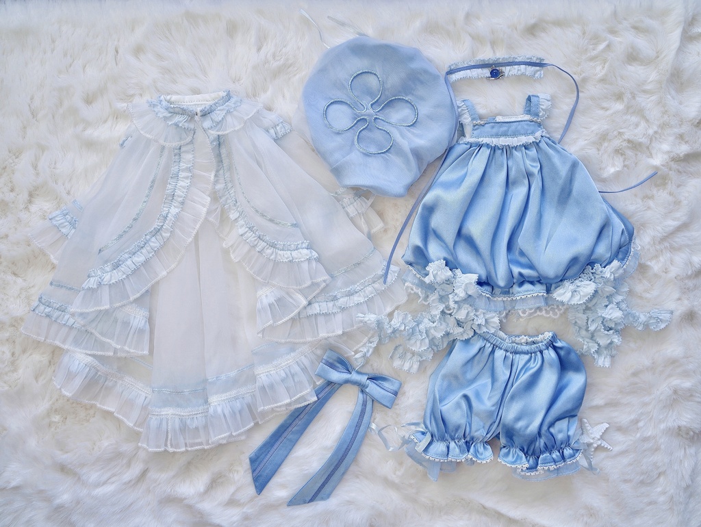 【1/4サイズ】  漂う夢のクラゲ Jelly Dreams ドール服セット