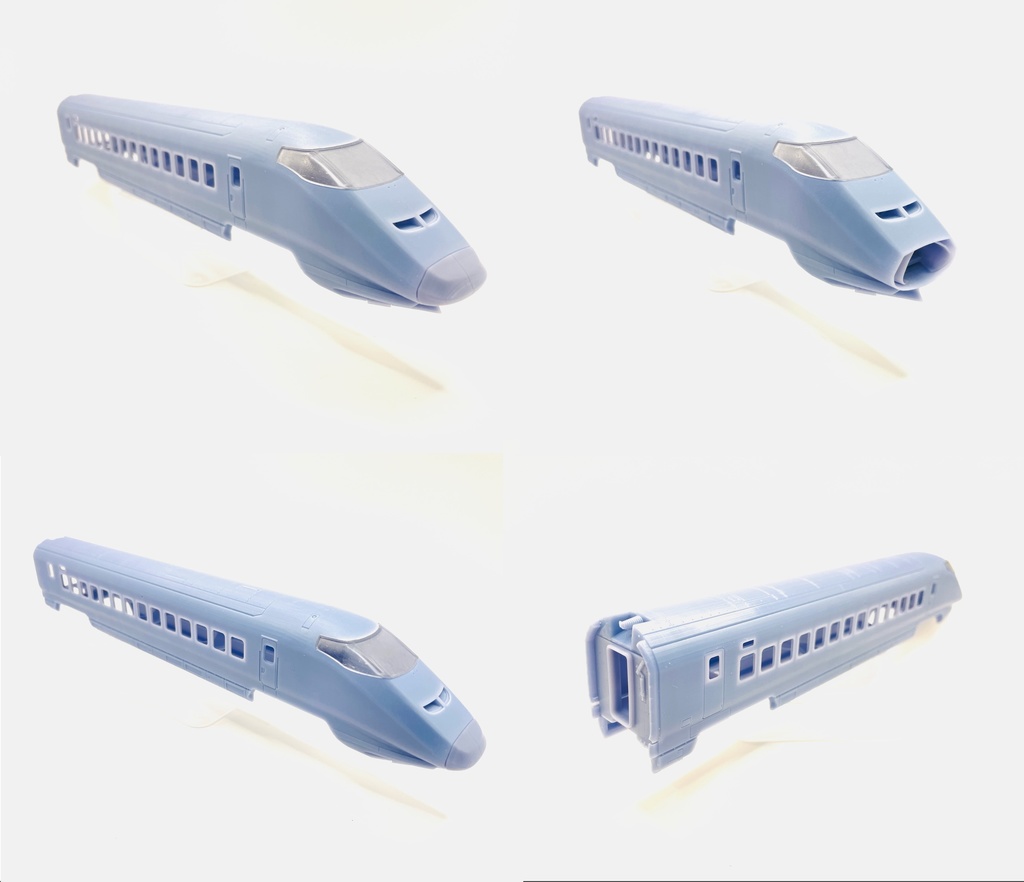 1/87 E3新幹線タイプ 後期型 6両自作素材セット