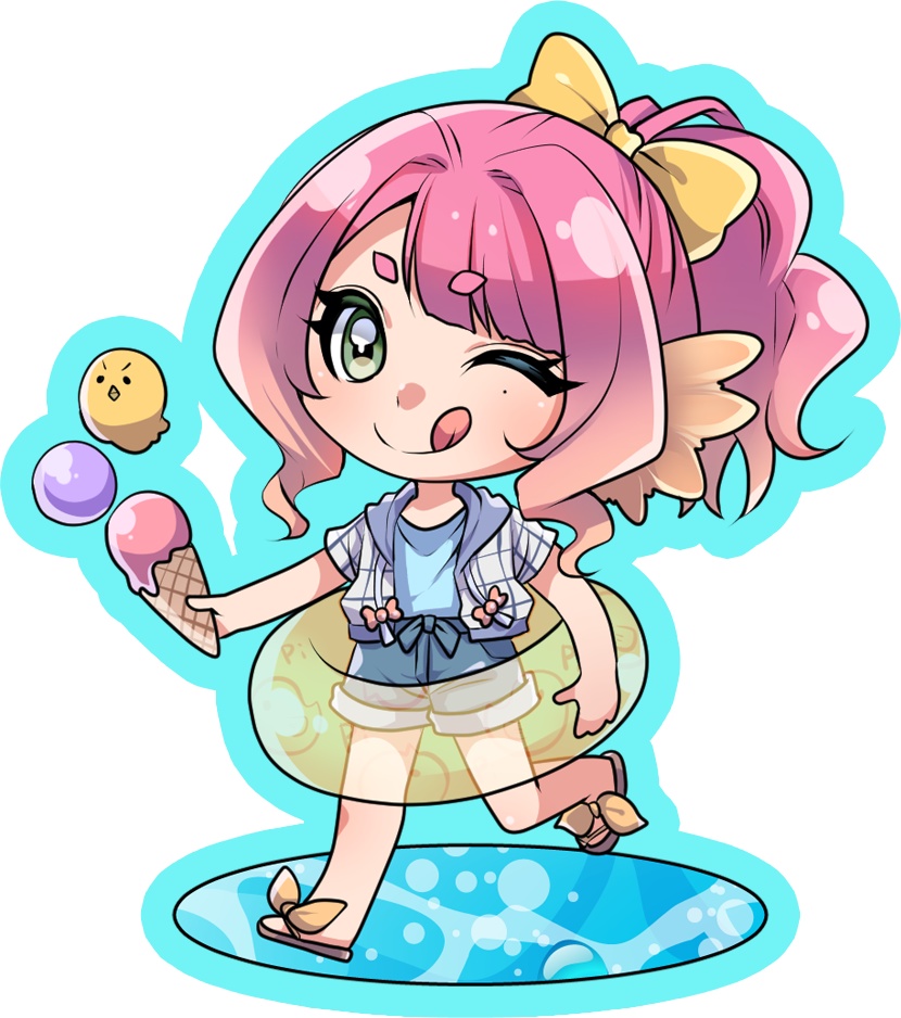 サマーアクリルキーホルダー