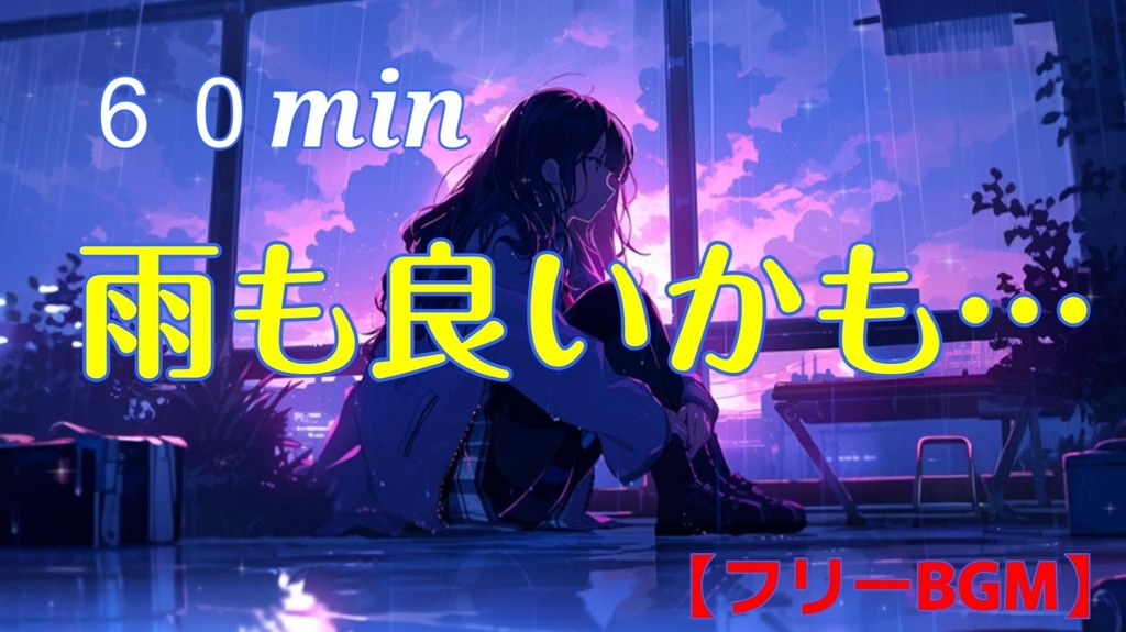 【フリーBGM】☔「雨も良いかも…」☔【雨の音！作業用・睡眠用・配信用】