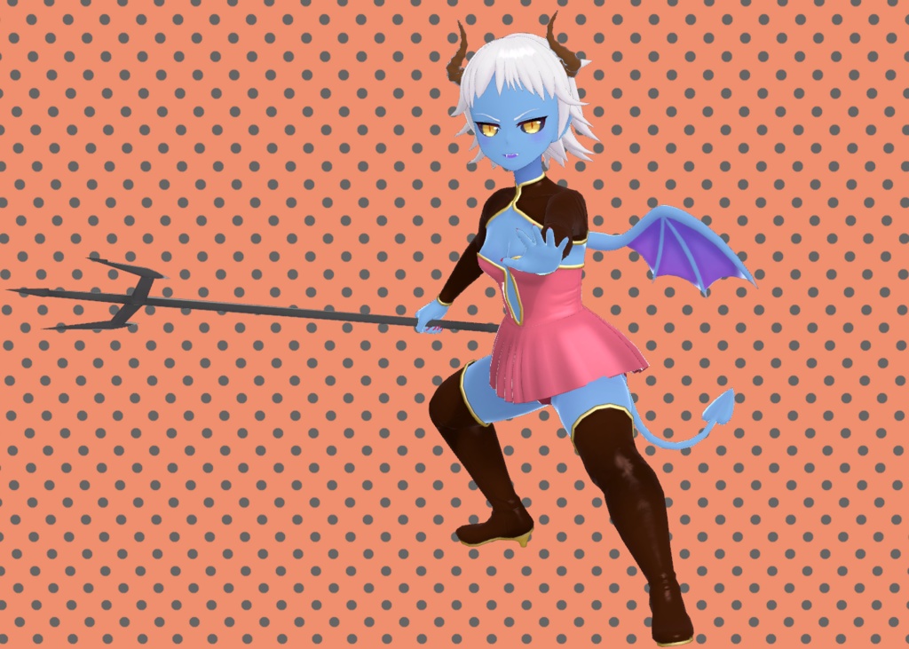 【オリジナル3Dモデル】 チビ悪魔