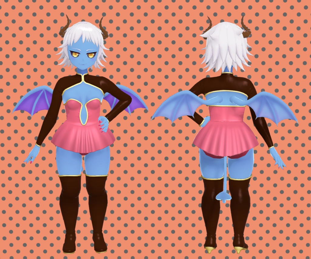 【オリジナル3Dモデル】 チビ悪魔