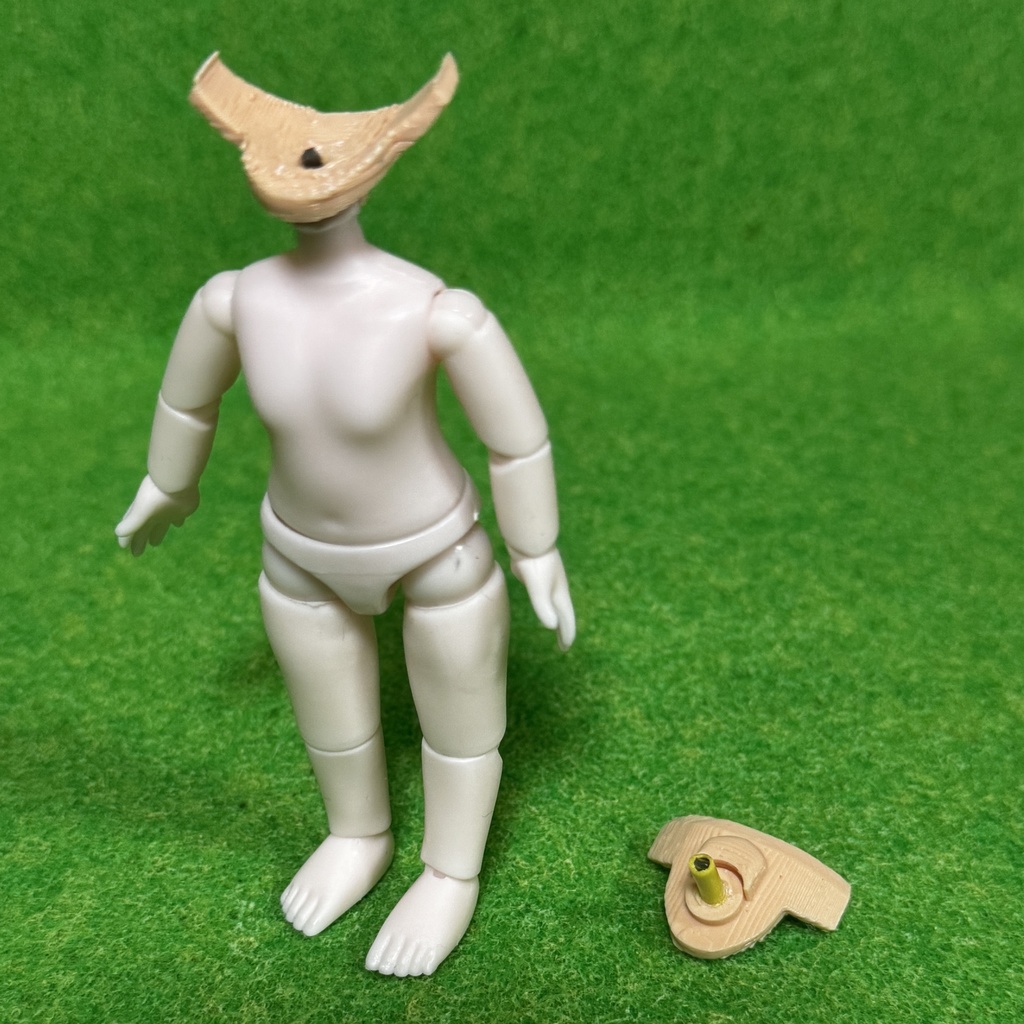 100円ドール ヘッドジョイント【セリア7cm/ダイソー10cm対応】