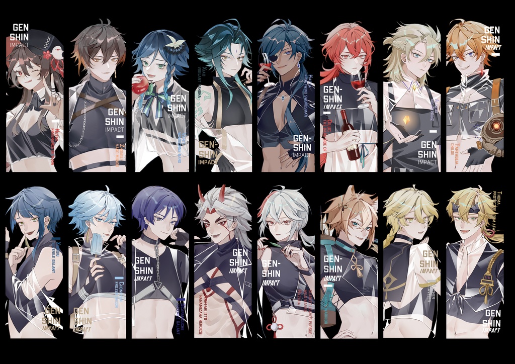 原神/アクリルキーホルダー/缶バッジ/vol.6