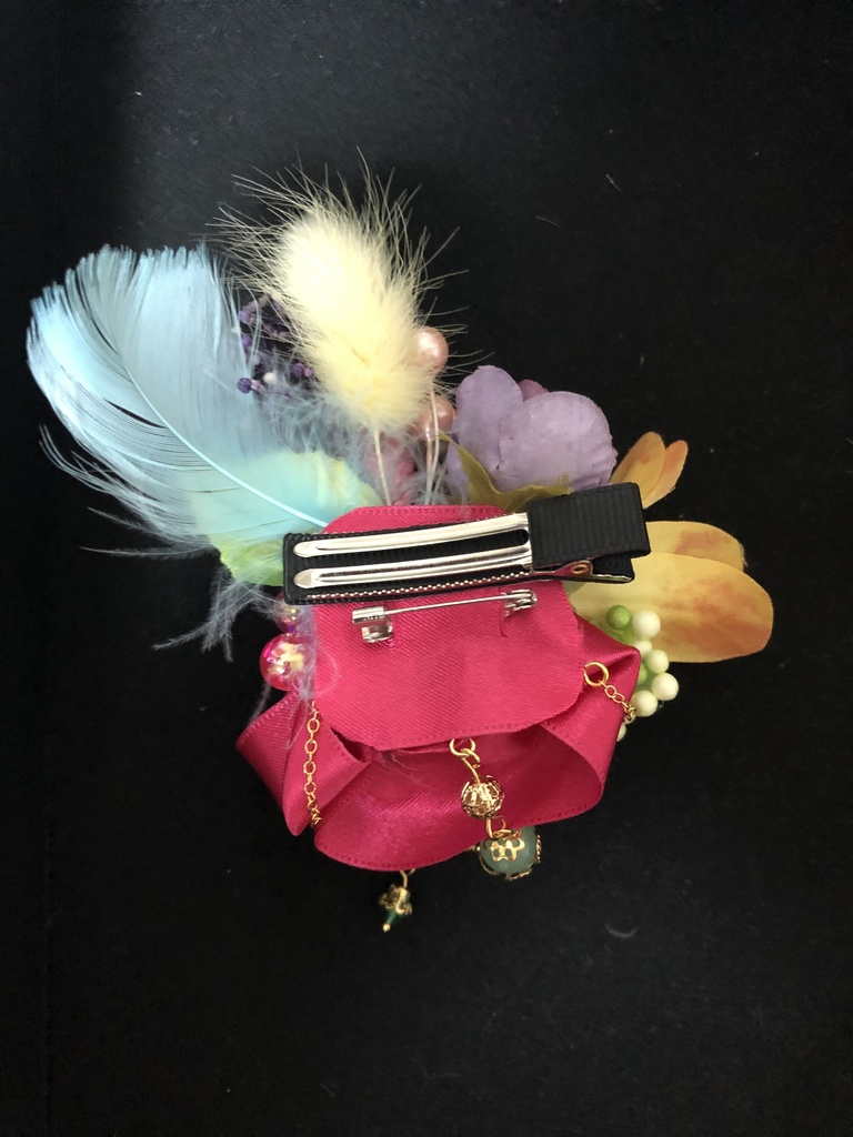 【露雫流魂】春と風の女神・フィルフレイラの髪飾りブローチ