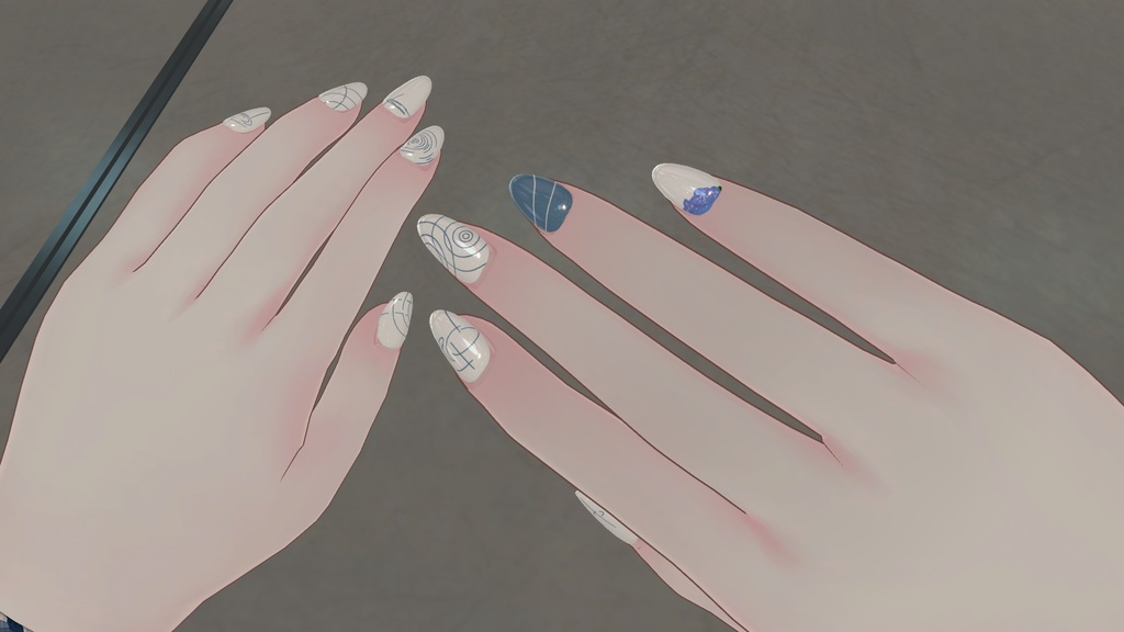 無料【テクスチャのみ】シンプルジェルネイル用テクスチャ「デザイン雨」