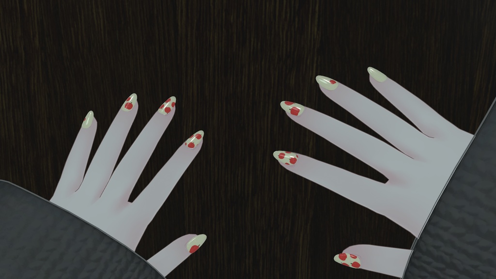 無料【テクスチャのみ】シンプルジェルネイル用テクスチャ「りんご!」