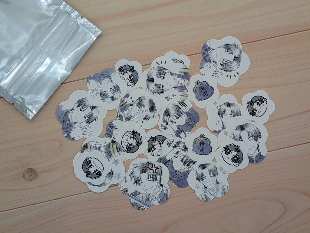 長谷部だらけフレークシール（30枚）