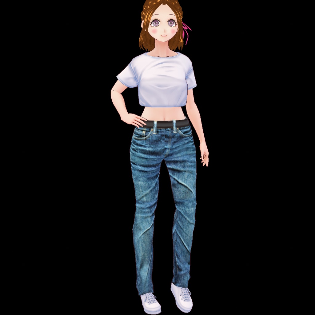 Vroid用 デニム パンツ ジーパン ジーンズ ズボン テクスチャ素材 衣装 vroid studio 正式版 ベータ版 beta β