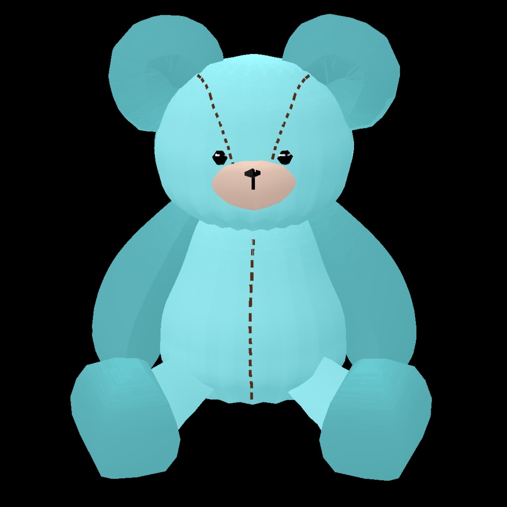 Vroid用 β版専用 頭の上で動くテディベア!男女兼用 ヘアープリセット素材 (合体可能) TeddyBear 毛绒熊 곰 인형 ʕ·ᴥ·ʔ くま クマ 熊 ぬいぐるみ ロリ系 ゴスロリ vroid studio ベータ版 beta β