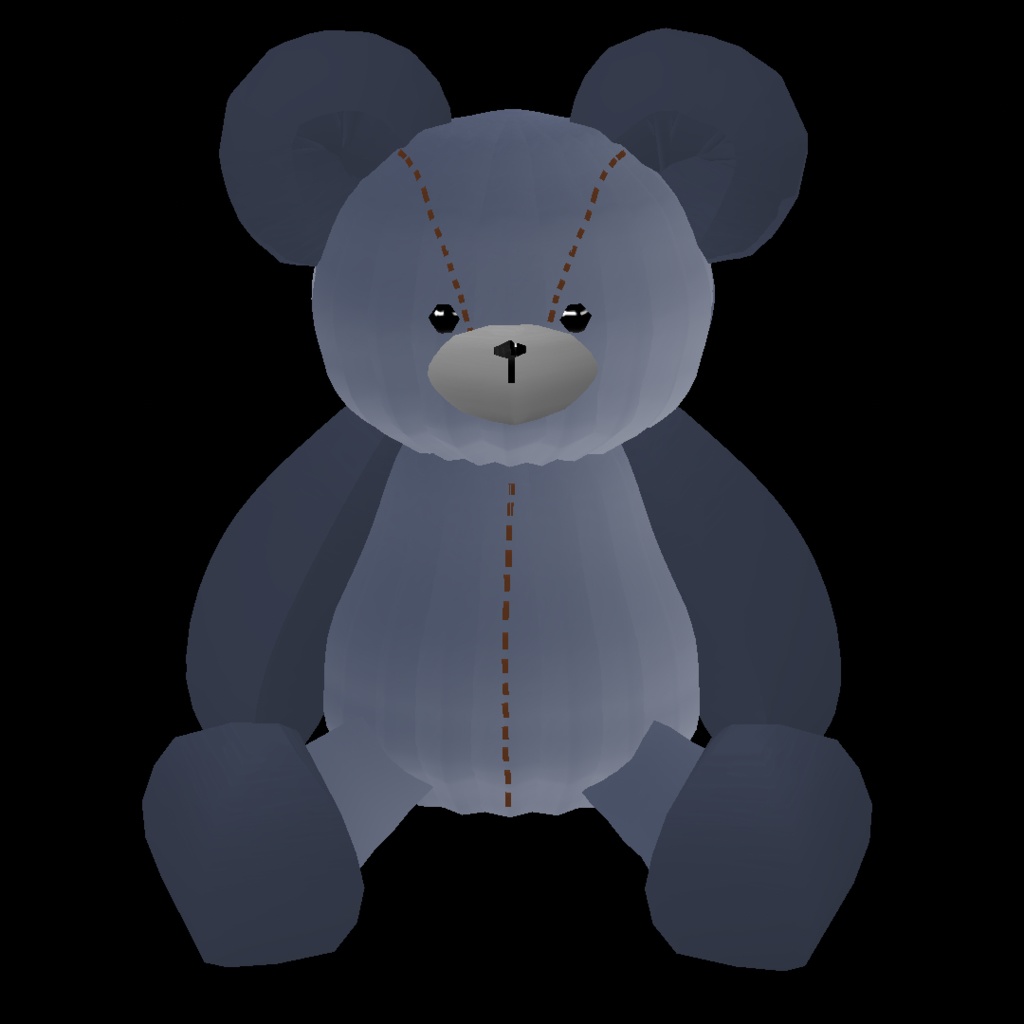 Vroid用 β版専用 頭の上で動くテディベア!男女兼用 ヘアープリセット素材 (合体可能) TeddyBear 毛绒熊 곰 인형 ʕ·ᴥ·ʔ くま クマ 熊 ぬいぐるみ ロリ系 ゴスロリ vroid studio ベータ版 beta β